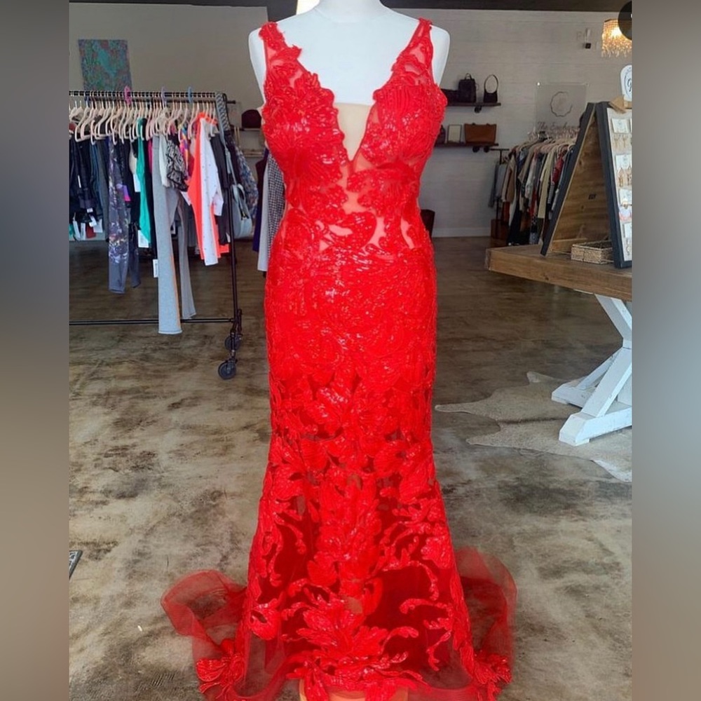 COPY - red jovani gown